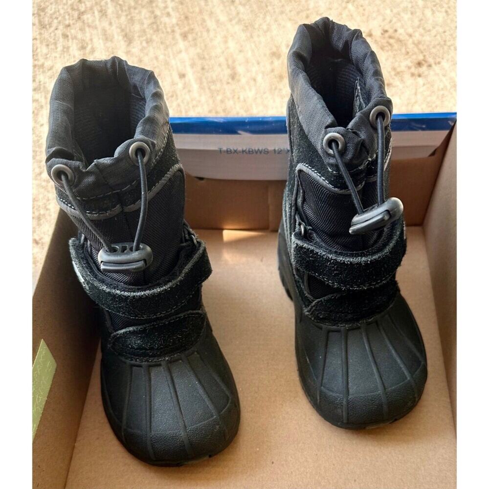 Totes Winter Boots Size 6 Black Gray